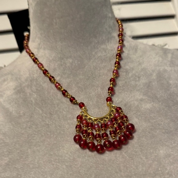 Vintage Ashely Stewart Necklace and Earring Set - Picture 2 of 5